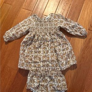 Chelsea & Violet Brown and White Kids Dress